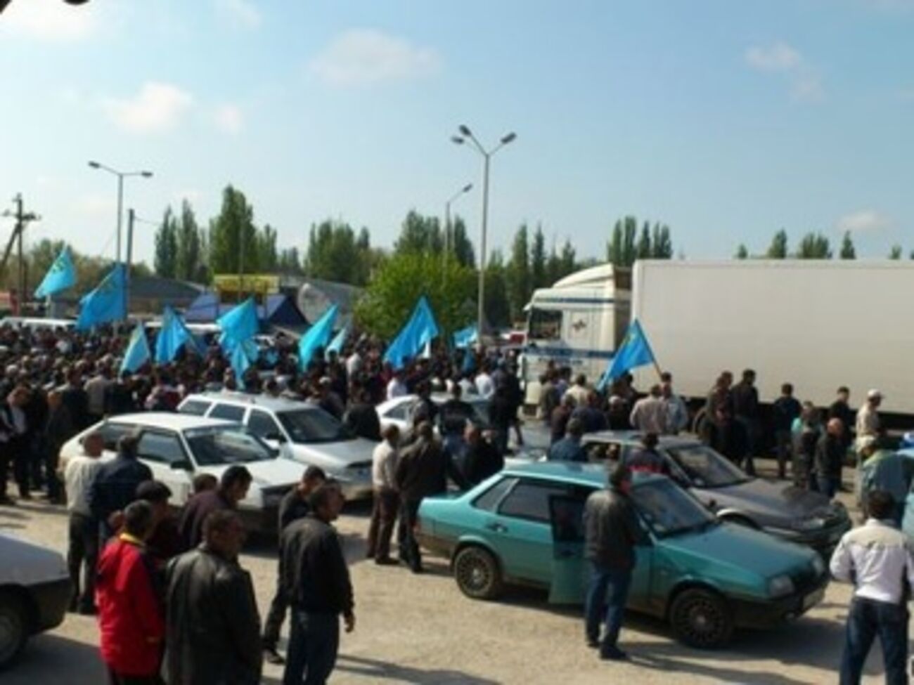 Татары на границе Крыма с Херсонской областью