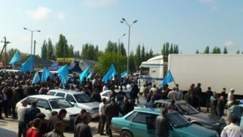 Татары на границе Крыма с Херсонской областью