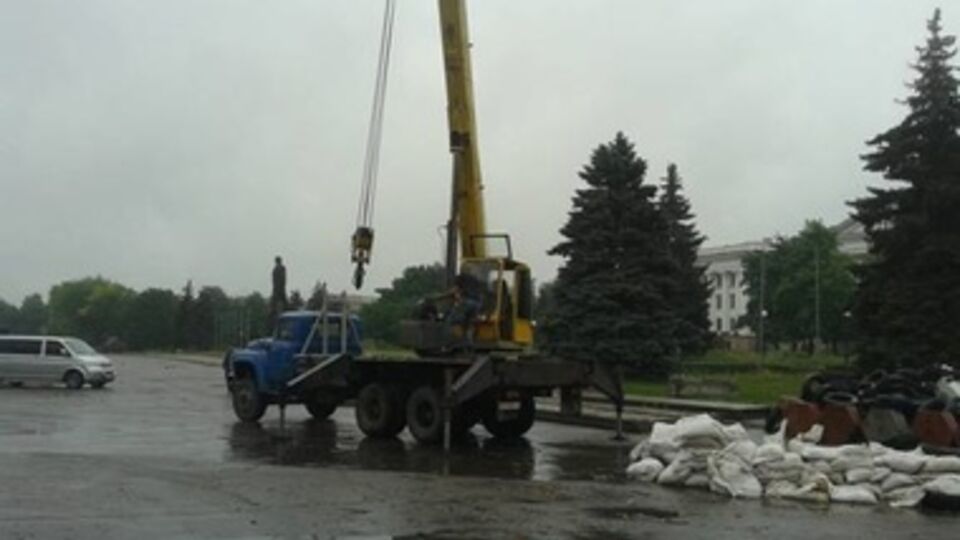 Краматорск убирают после террористов