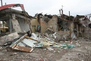 Последствия обстрела под Славянском