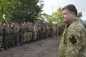 Президент Петр Порошенко в Славянске
