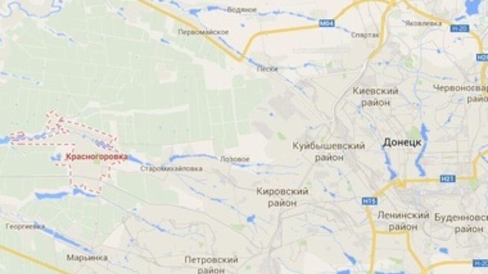 Город Красногоровка на карте