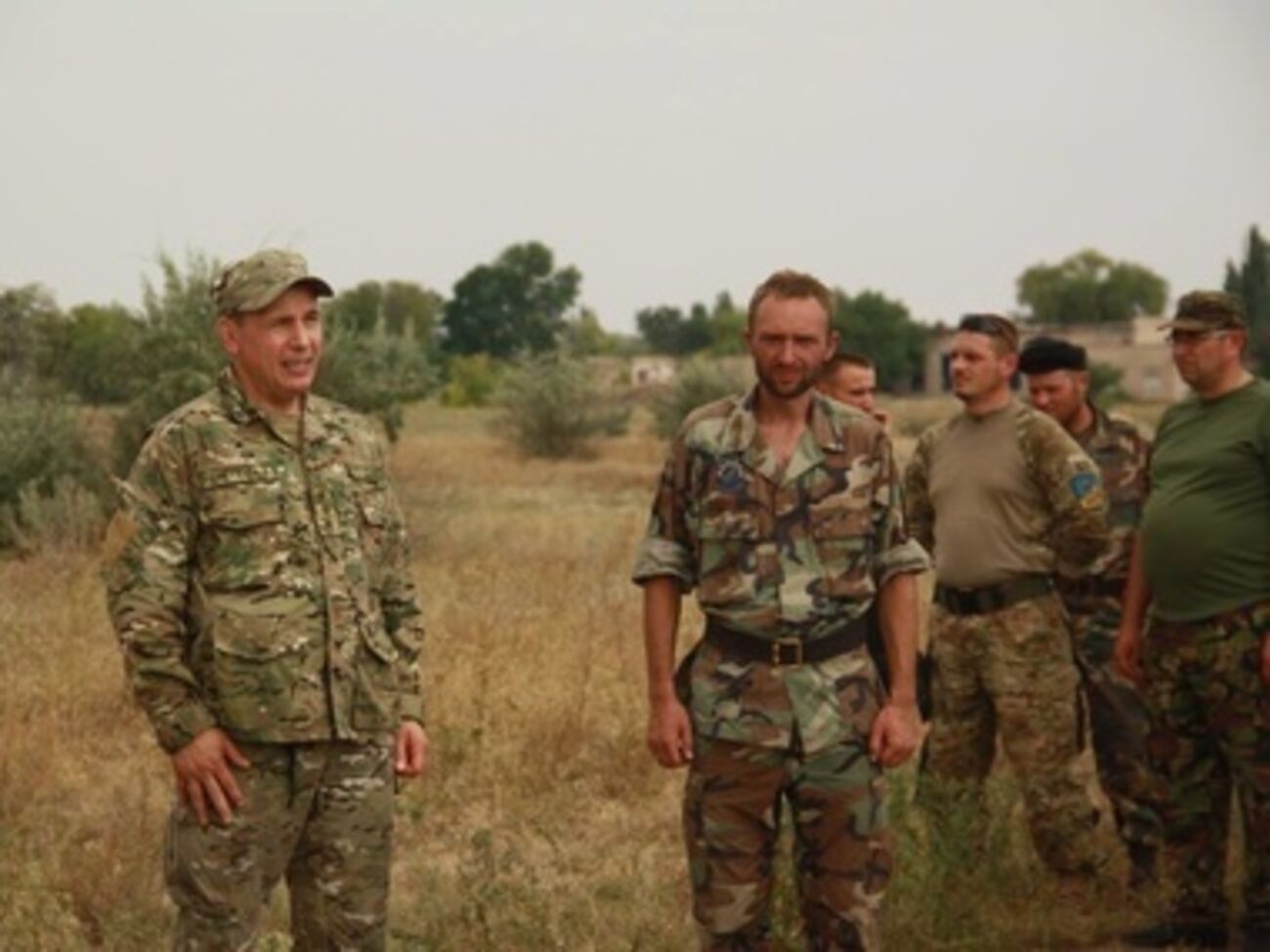 Валерий Гелетей встретился с бойцами сразу после марша