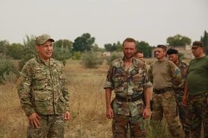 Валерий Гелетей встретился с бойцами сразу после марша