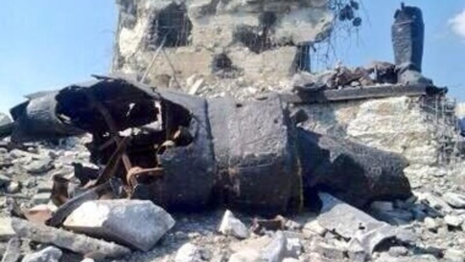 Мемориальный комплекс разрушен в боях