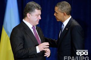 Петр Порошенко и Барак Обама во время встречи в Варшаве 4 июня 2014 года