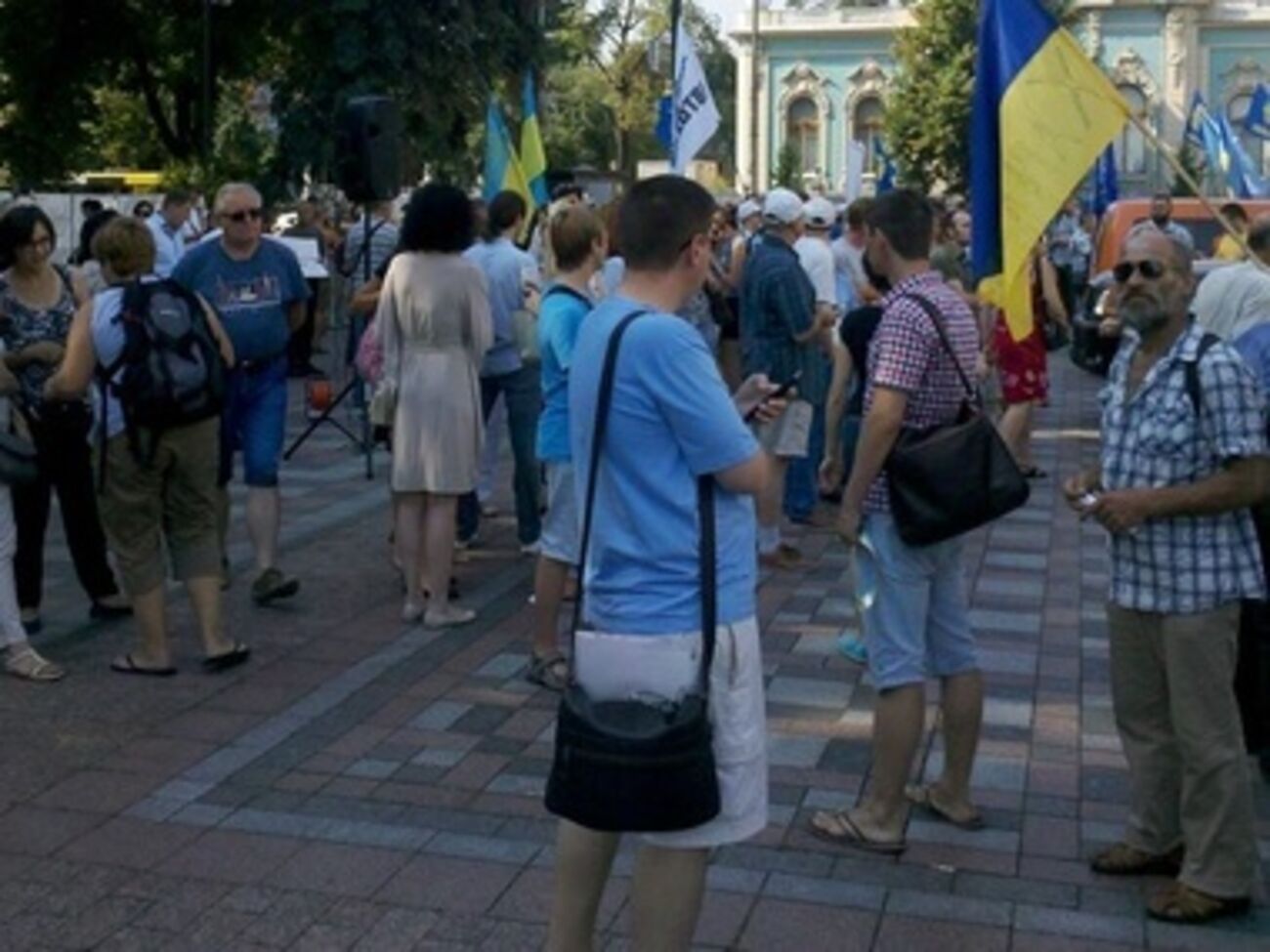 Под Радой требуют выборов по открытым спискам. Фоторепортаж