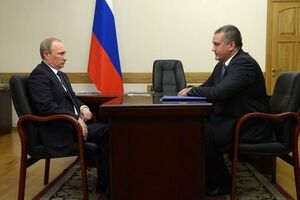 Путин на встрече с человеком, который считает себя главой Крыма