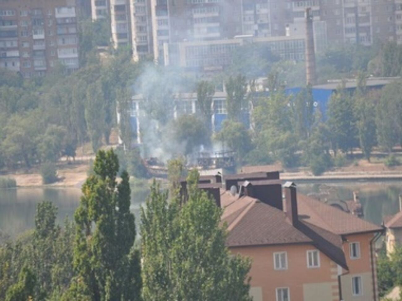 В сети появились фото обстрела