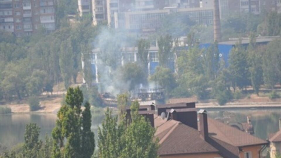 В сети появились фото обстрела