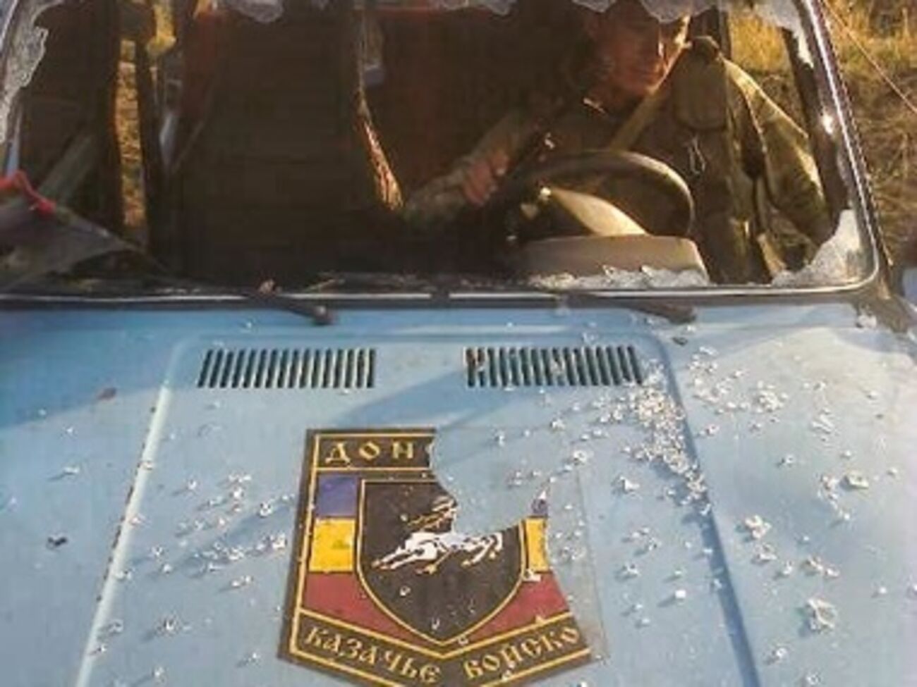 Роман Бочкала: Среди прочих единиц уничтоженной техники выделяется "жигуль" с эмблемой Донского казачества