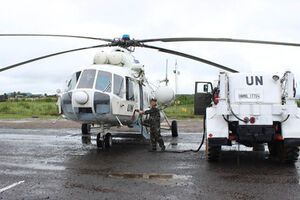 В ходе ротации заменили десантно-транспортный вертолет Ми-8