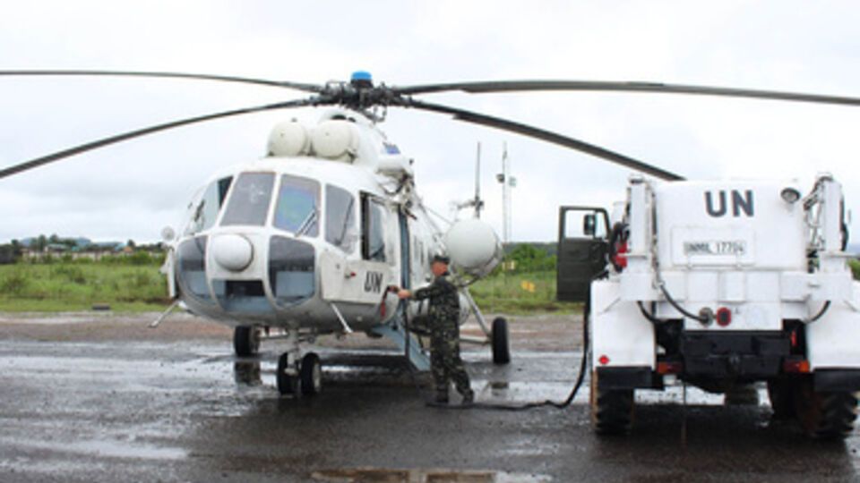 В ходе ротации заменили десантно-транспортный вертолет Ми-8