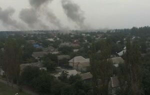 Вид на Харцызск со стороны микрорайона Черемушки