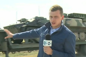 Передвижение техники показал в эфире польский репортер Войцех Бояновски