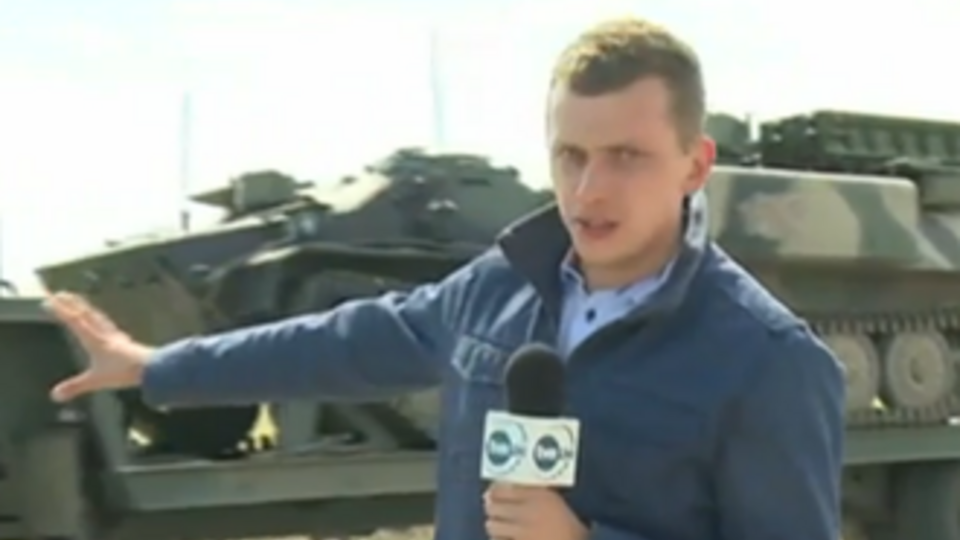 Передвижение техники показал в эфире польский репортер Войцех Бояновски