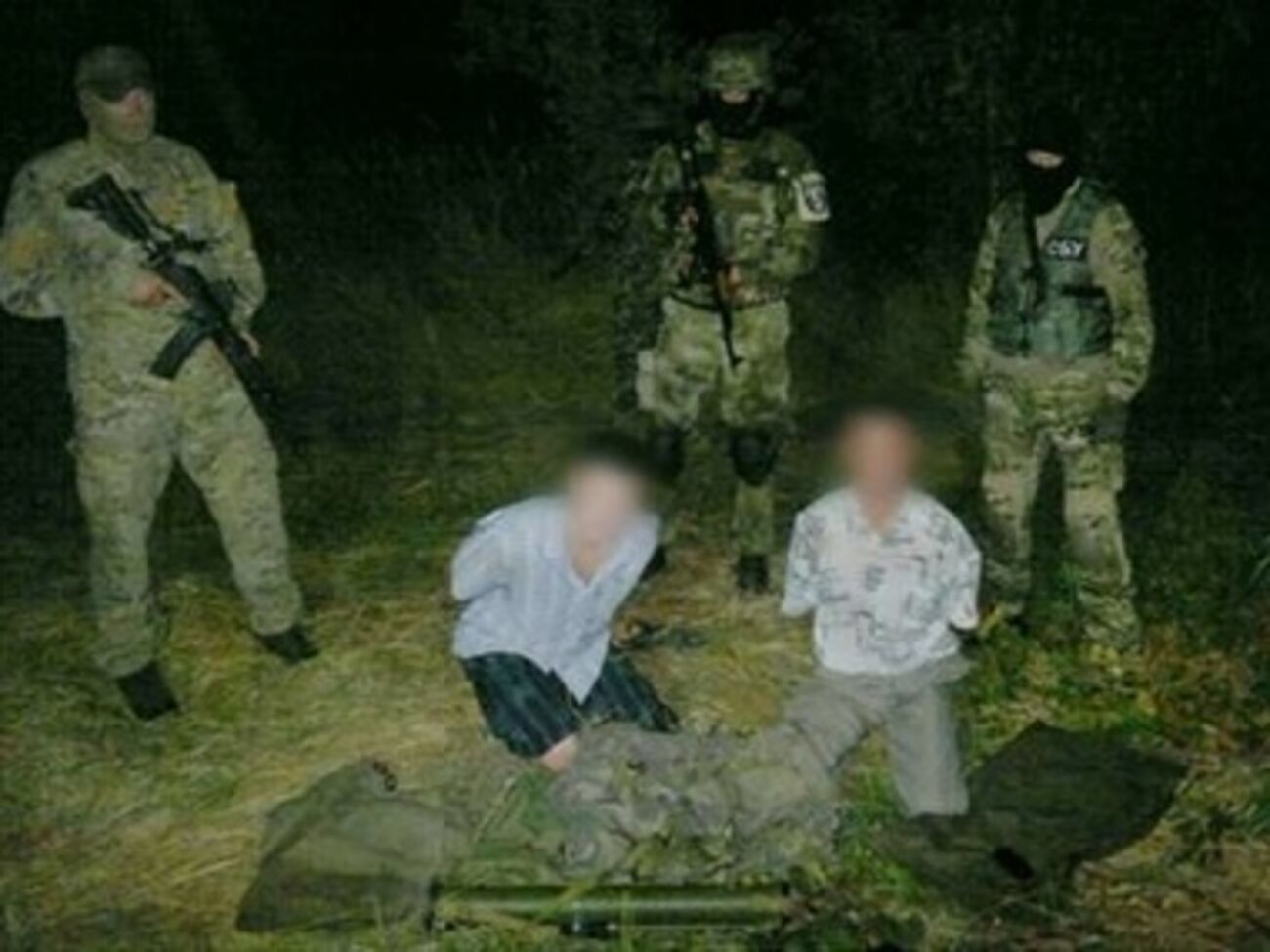 Задержанные члены диверсионной группы