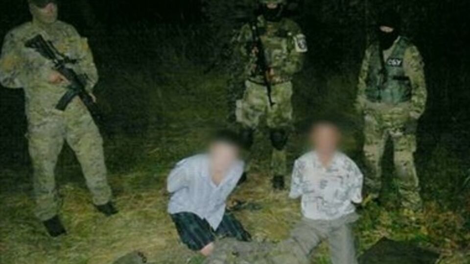 Задержанные члены диверсионной группы