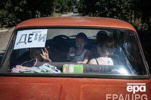 В колонне, по данным СНБО, были автомобили с детьми