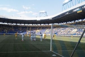 Два гола в ворота "Металлиста" киевляне забили в первом тайме