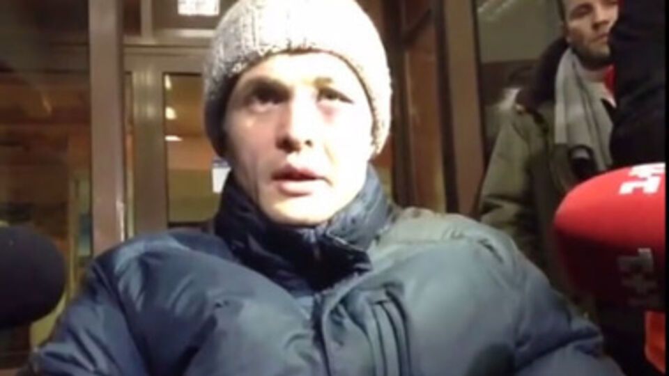 Игорь Луценко после освобождения из плена