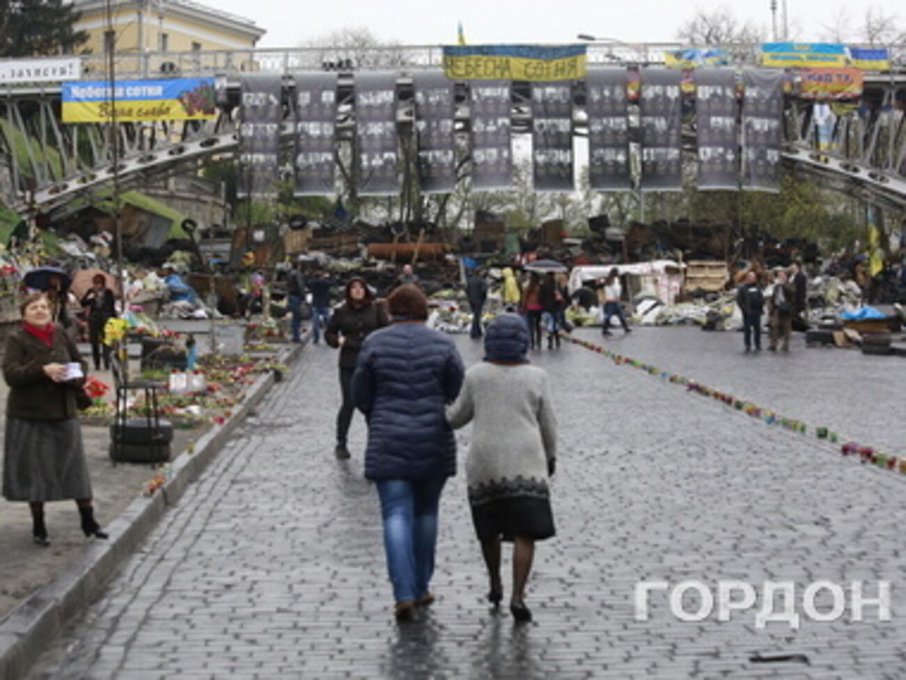 На улице Институтской в центре Киева в феврале проходили наиболее ожесточенные столкновения между активистами Майдана и силовиками
