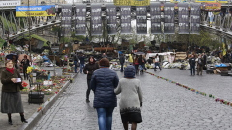 На улице Институтской в центре Киева в феврале проходили наиболее ожесточенные столкновения между активистами Майдана и силовиками
