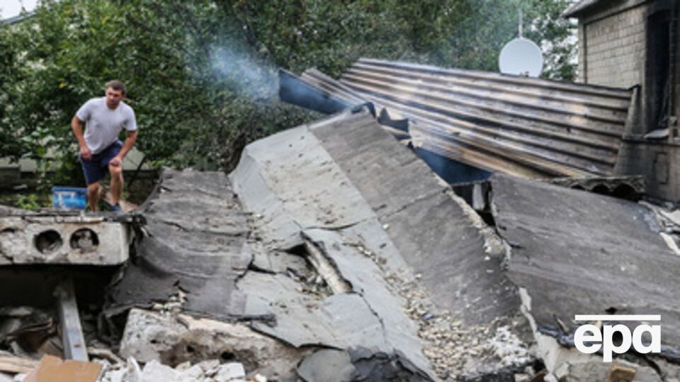 Машина переселенцев ехала с белым флагом