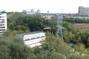 Вышка в цветах флага Украины привлекла внимание российских и украинских СМИ