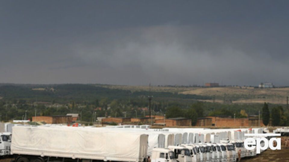 Российские грузовики собираются незаконно въехать на территорию Украины