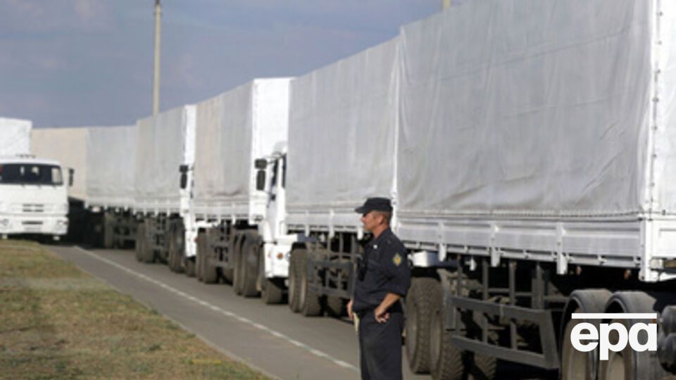 Часть российских грузовиков уже в Украине