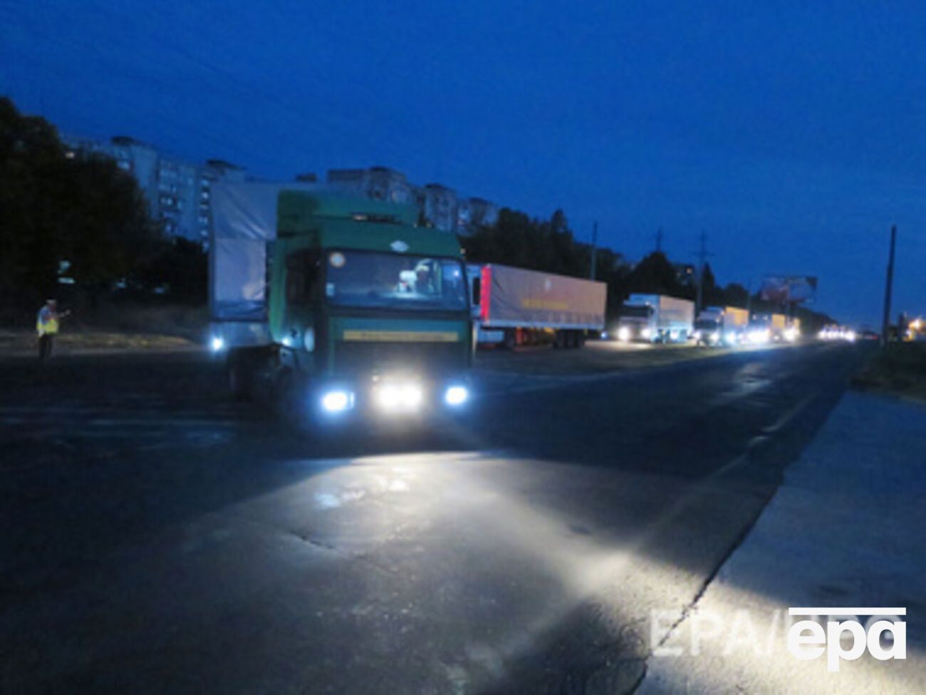 Российский "гуманитарный конвой" в Мариуполе