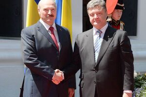 Президенты Лукашенко и Порошенко 7 июня 2014 года