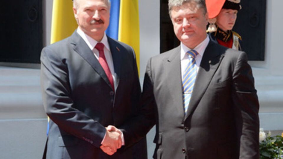 Президенты Лукашенко и Порошенко 7 июня 2014 года