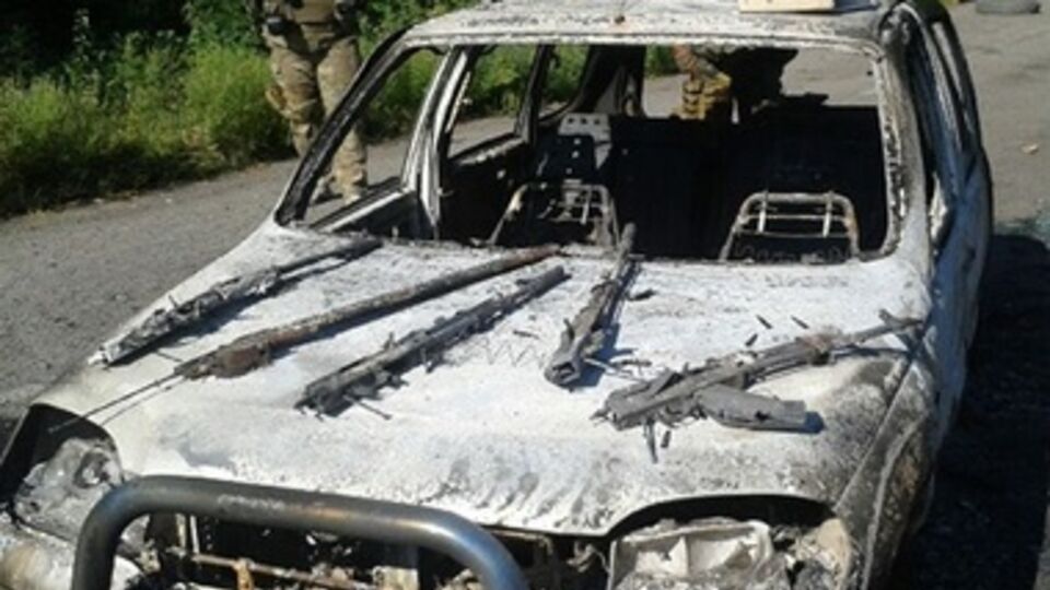 В автомобиле боевиков сдетонировал боекомплект