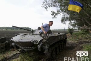 На одном из блокпостов в районе Донецка силы АТО остановили танки и БМП боевиков