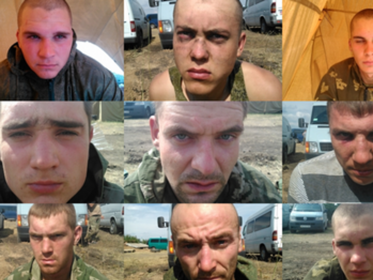Обнародованы фотографии задержанных на Донбассе российских десантников