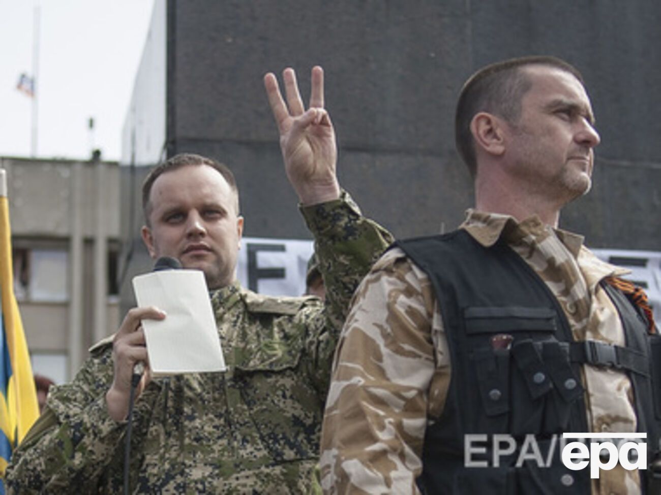 Поездку Павла Губарева (слева) в Россию подтвердили в "ДНР"