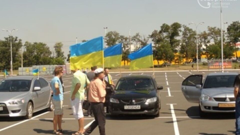 Акция призвана поднять патриотический дух жителей Мариуполя