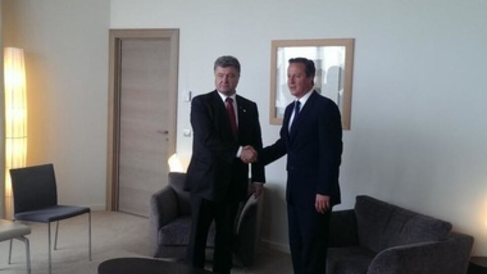 Президент Украины Петр Порошенко и премьер Великобритании Дэвид Кэмерон