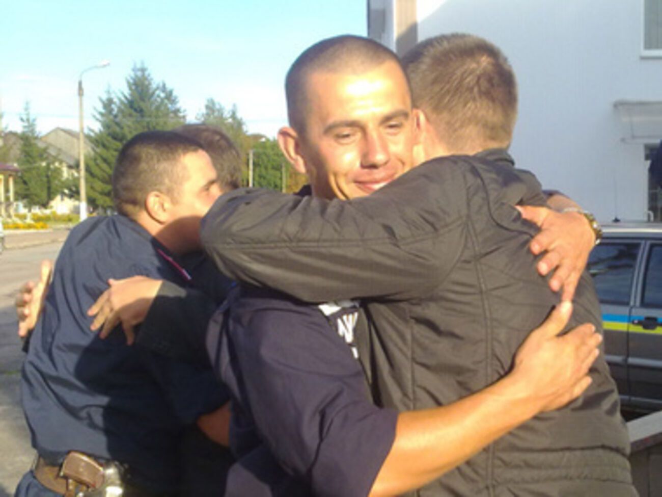 Сослуживцы встретили своих коллег из зоны АТО