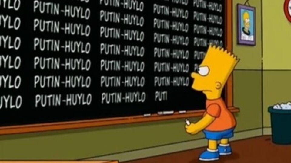 Фанаты создали ролик "Симпсонов", в котором высмеивают Путина