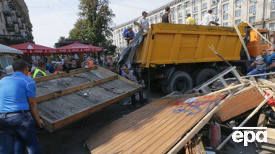 В центре Киева сегодня прошла генеральная уборка