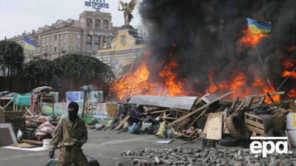 Один из виновников пожара в центре Киева задержан