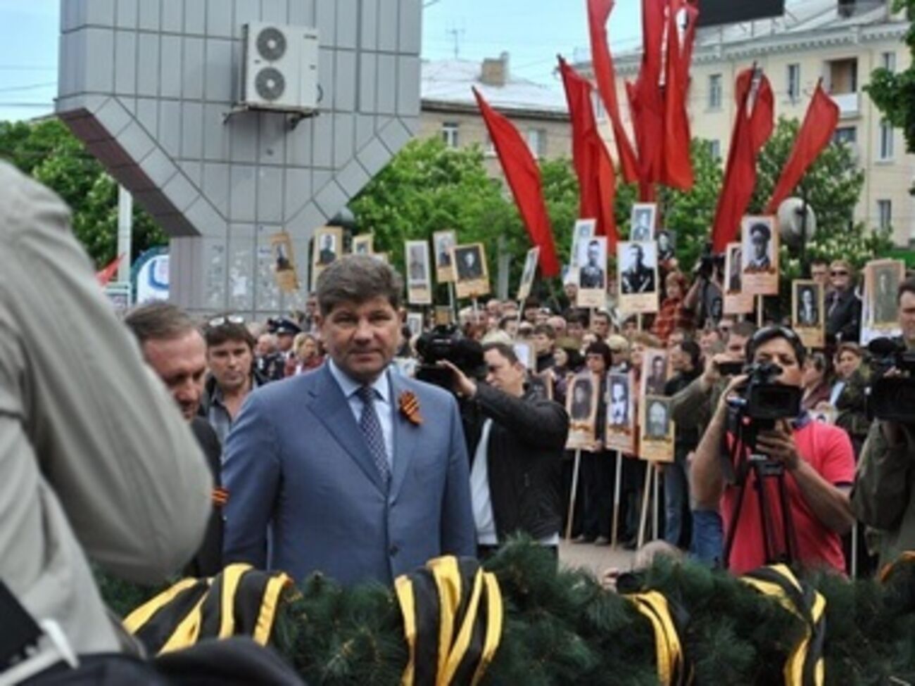 Сергей Кравченко на праздновании 9 мая 2014 года