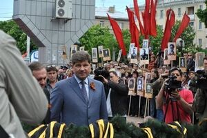 Сергей Кравченко на праздновании 9 мая 2014 года