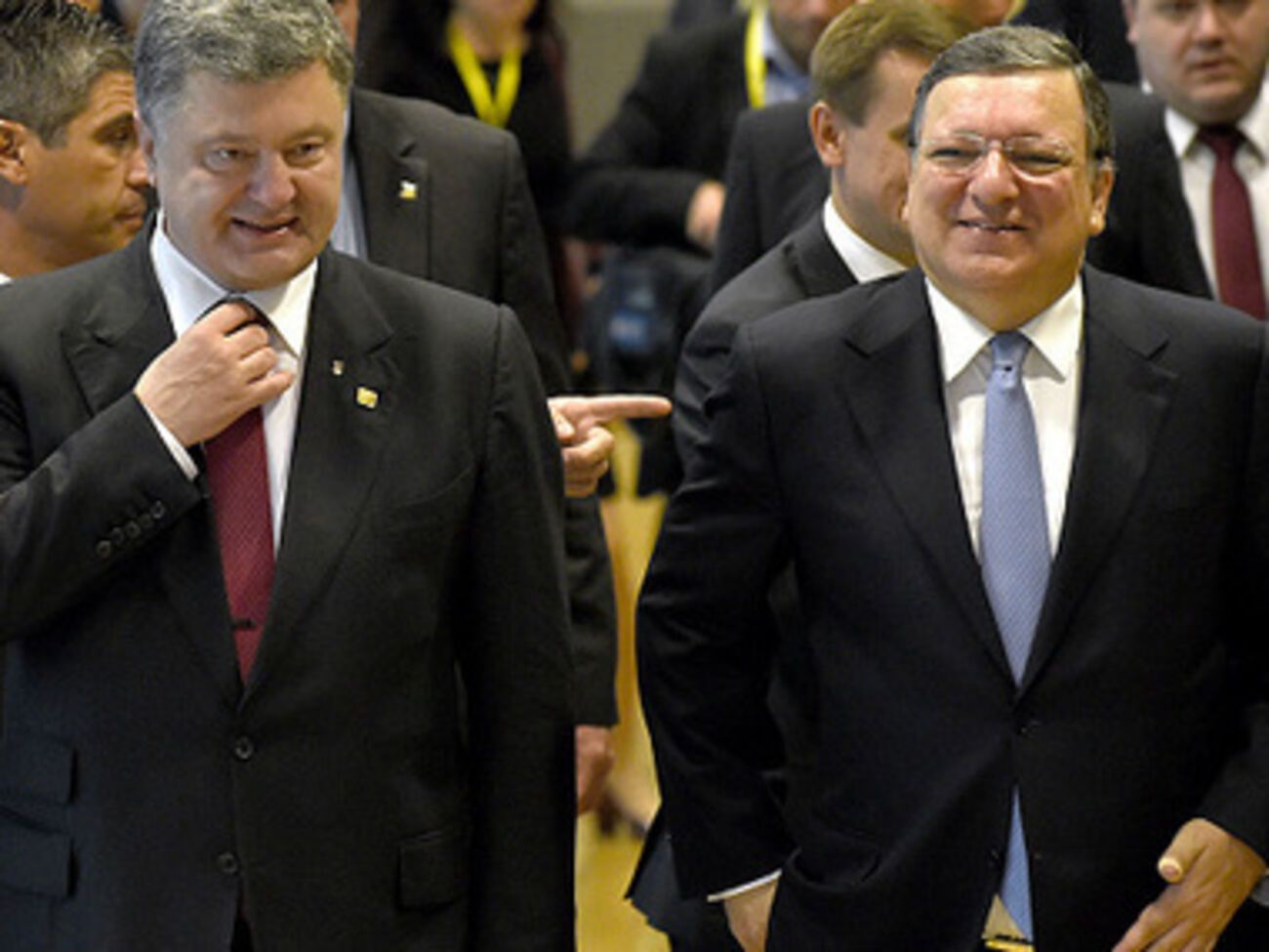 Петр Порошенко и Жозе Мануэль Баррозу