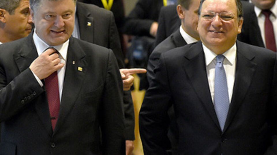 Петр Порошенко и Жозе Мануэль Баррозу