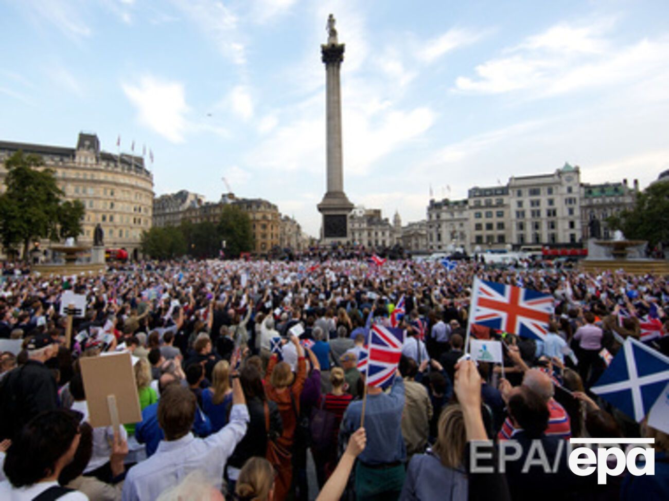 Акция протеста против отделения Шотландии в Лондоне