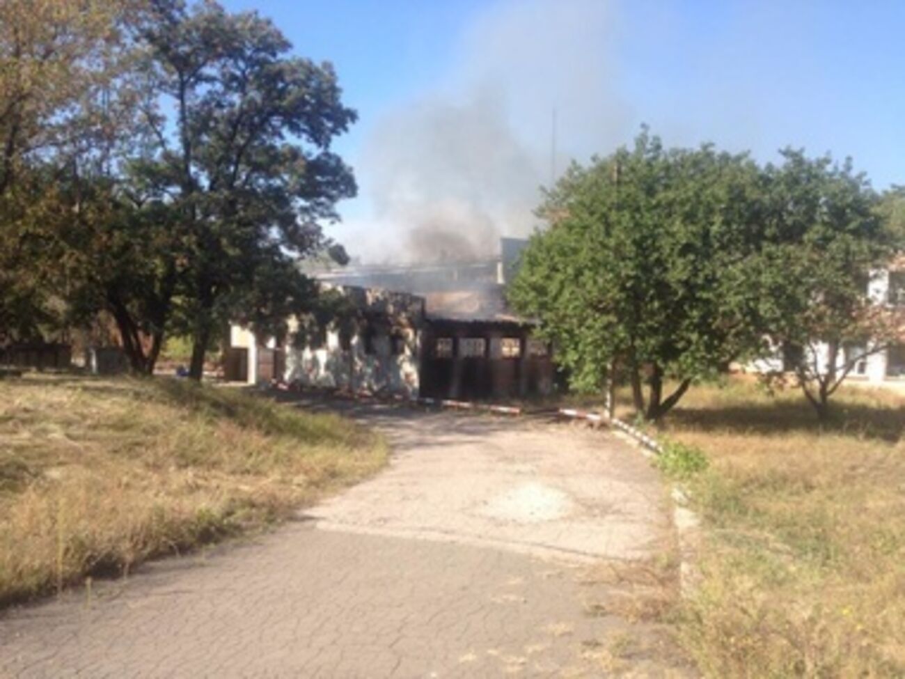 Донецкий казенный завод химических изделий после взрыва